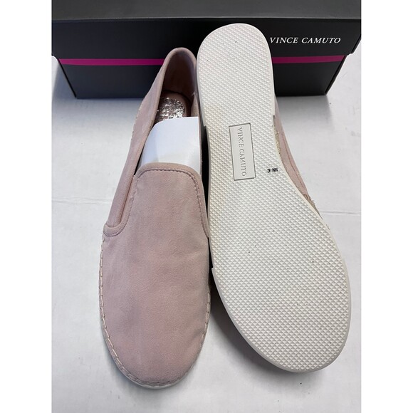 Vince Camuto Tambie Seashell Pink Kidsuede Espadrille Shoes Size 10 - Picture 4 of 6